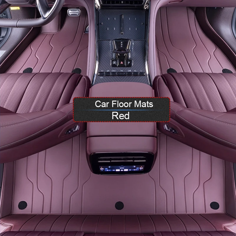 Custom Nappa Leather Anti-Slip Car Foot Protect Mat Auto Luxury Waterproof Floor Pad Accessory For BYD DENZA Z9GT 2024-Present