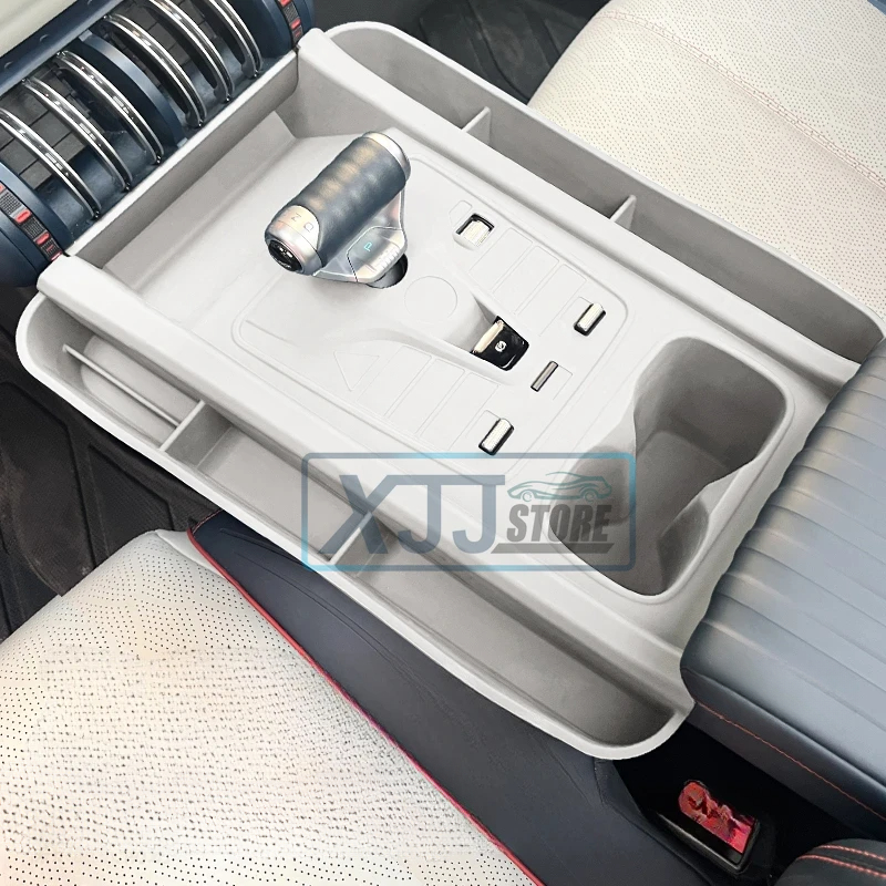 For BYD Atto 3 Yuan Plus Center Console Armrest Box Tray Silicone Cup Holder Storage Box Interior Wireless Charging Pad