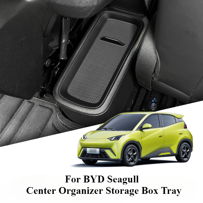 For BYD SEAGULL 2023 2024 2025 Car Center Control Storage Box Central Container Lower/Up Tray Organizer Interior Accessories