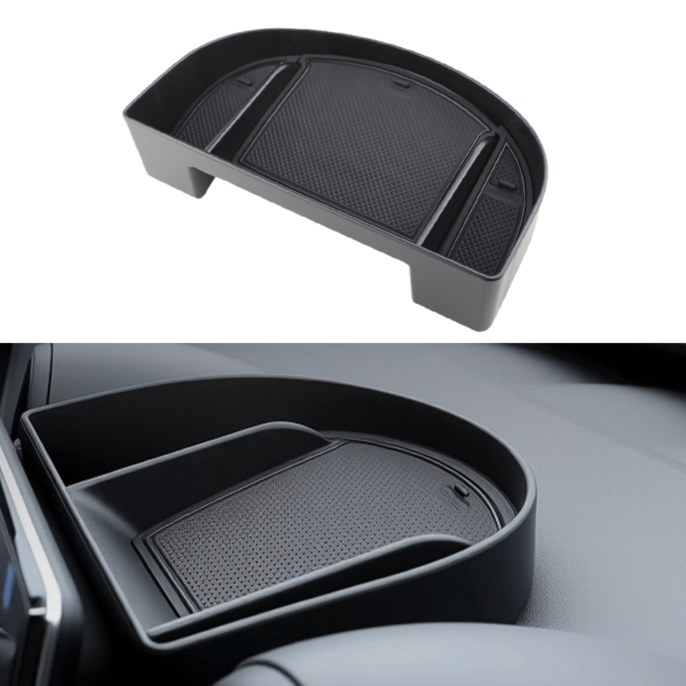 Car Dashboard Storage Box Behind Screen for BYD Dolphin 2022 - 2025 Interior Organizer Holder Auto Dashboard Tray Accessories
