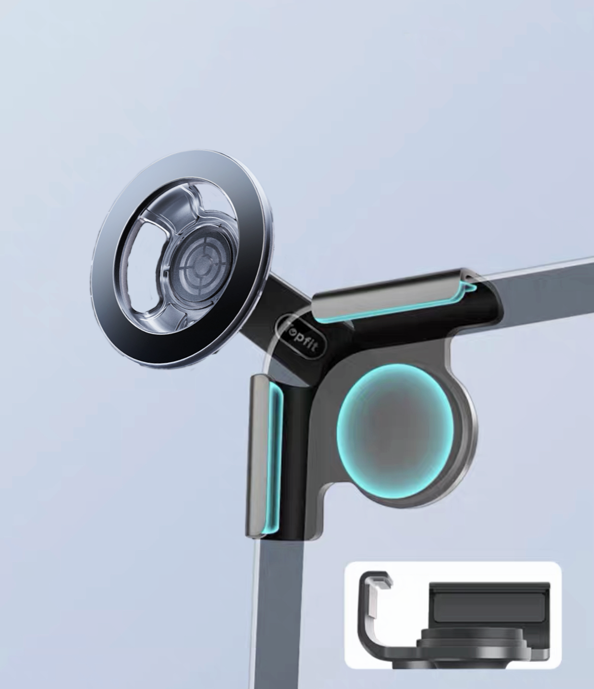 Adjustable Magnetic Car Phone Holder for BYD Atto 3 HAN TANG Seal Side Support Frame Mount - Vehicle Screen Clip-On