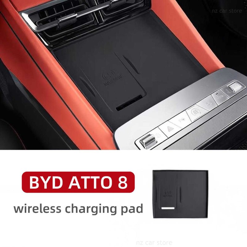For BYD ATTO 8 SEALION 8 TANG L DMI DMP 2025 2026 Wireless Charging Pad Silicone Protector Interior Accessories
