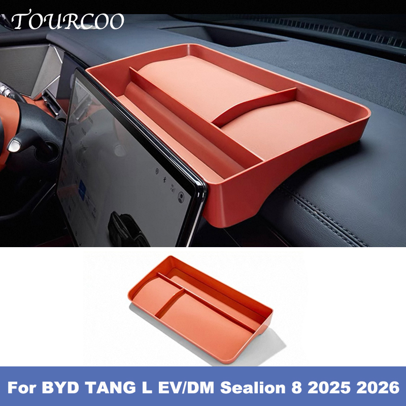 For BYD TANG L EV/DM Sealion 8 2025 2026 Dashboard Storage Tray Panel Screen Organizer Tissue Box Glasses Holder Accessories