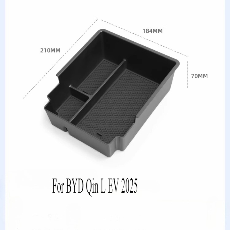For BYD Qin L EV 2025 Center Console Organizer Box, Armrest Storage Tray Accessories for Excellence Trim Models