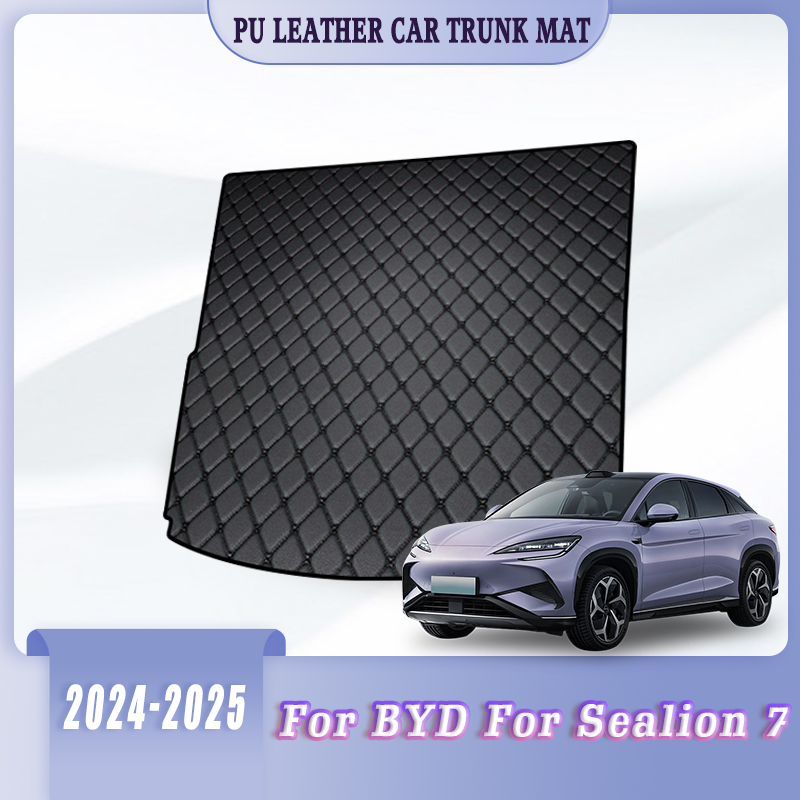 Car Trunk Carpets Mats For BYD For Sealion 7 2024 2025 Auto Accessories Covers Automobiles Protect Waterproof Rear Rugs Products