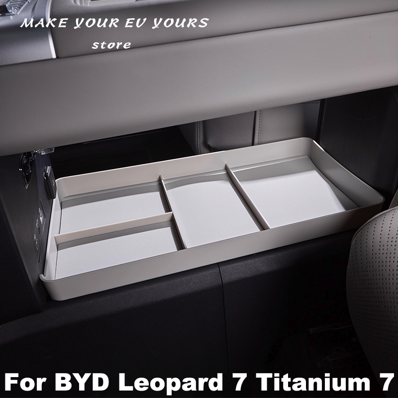 For BYD Leopard 7 Titanium 7 2025 2026 Car Dashboard Storage Box Instrument Panel Organizer Storage Tray Auto Accessories