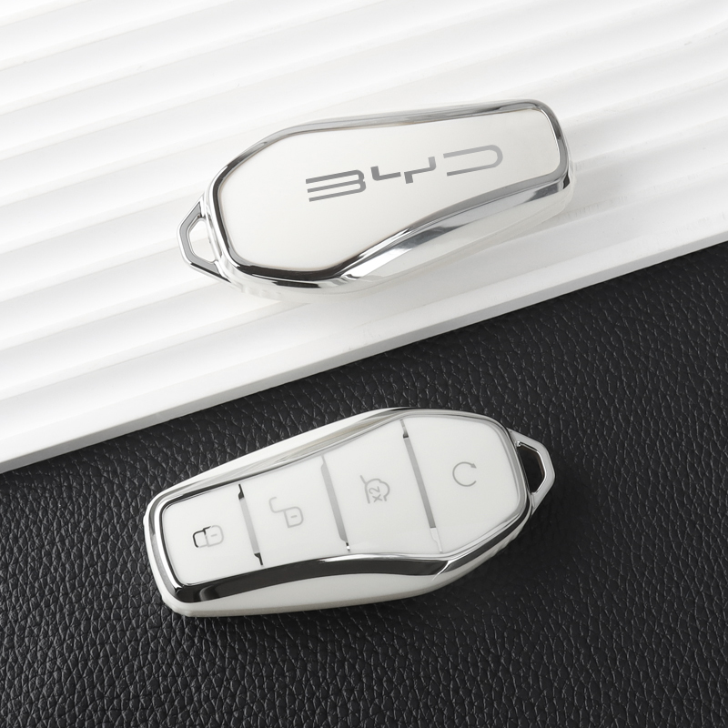 TPU Car Key Case for BYD Atto 3 Song Plus Seal Han EV Dolphin Qin Plus U Dmi Soft Transparent Protection Key Cover Accessories