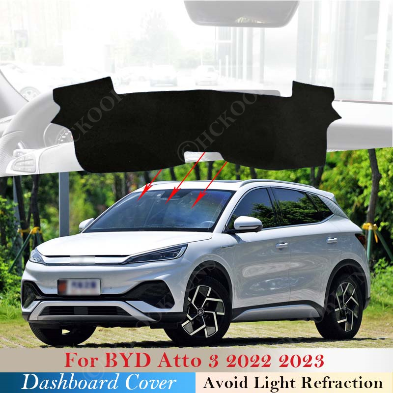 Dashboard Cover Dash Board Mat Carpet Pad For BYD Atto 3 2022 2023 Shade Cape Car Inner Anti-dirty Anti-sun Rug Accessories