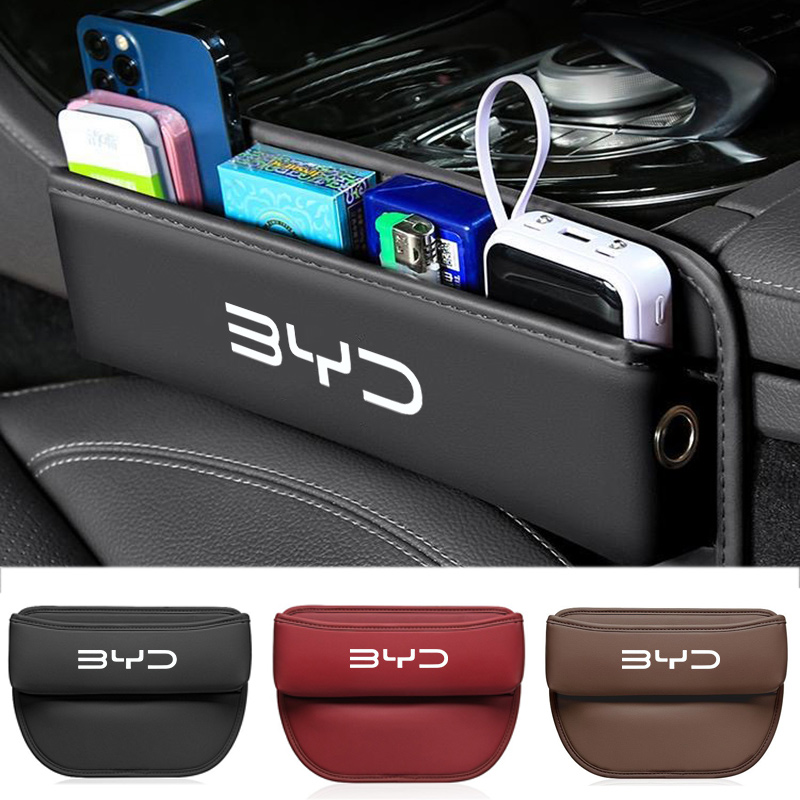 Car Front Seat Slit Catcher Side Seat Gap Filler Organizer Special Seat Crevice Storage Box for BYD Tang Yuan Plus Song F3 Atto