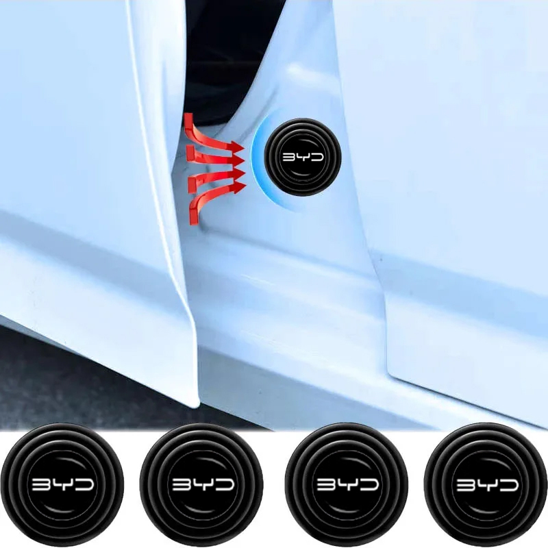 10Pcs Car Door Trunk Silence Damping Pad Interior Accessories For BYD Tang EV600 Han EV Yuan ATTO 3 Song PLUS Pro MAX DMI Qin
