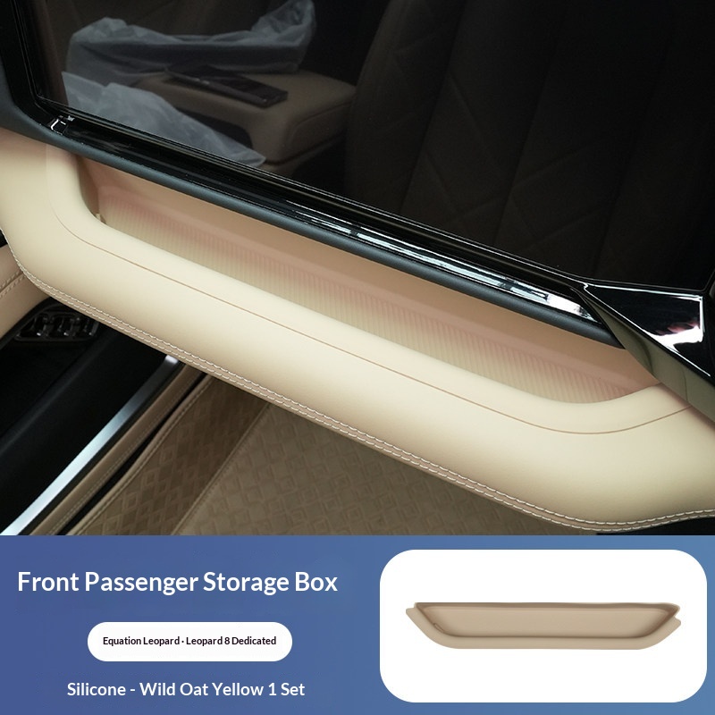 For BYD Leopard 8 Denza B8 Specialized Co Pilot Front Silicone Storage Box Dashboard Organizer Auto Interior Modified Parts Car