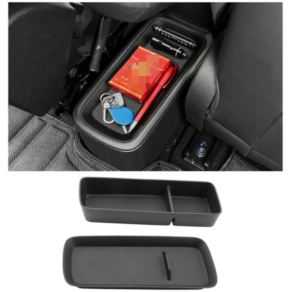 Car Double-Layer Center Armrest Storage Box Interior Central Organizer Tray For BYD For Dolphin For Surf For Seagull