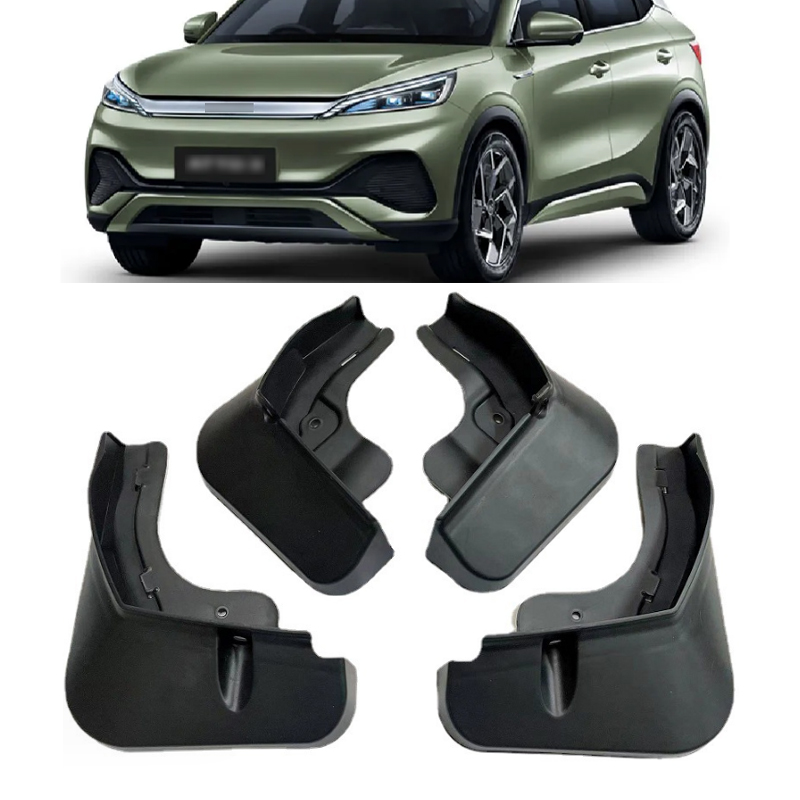 4Pcs Front Rear Mudflaps For BYD Atto 3 Yuan Plus 2022 2023 2024 Mudguards Fender Guard Splash Mud Flap Mudguard Car Accessories