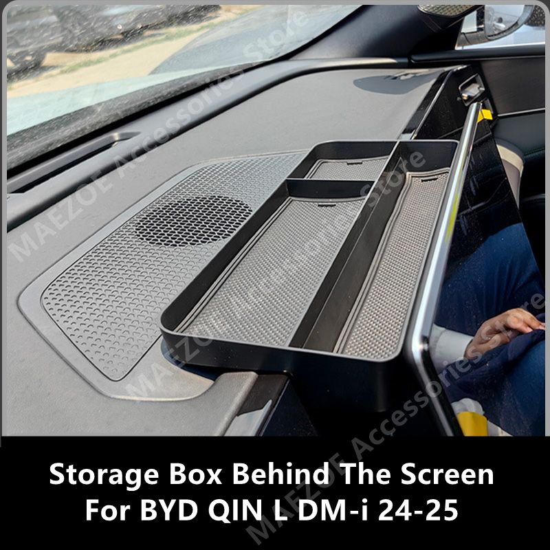 For BYD QIN L DM-i 24-25 Storage Box Behind The Screen,Car Interior Decoration Modification Accessories Refit