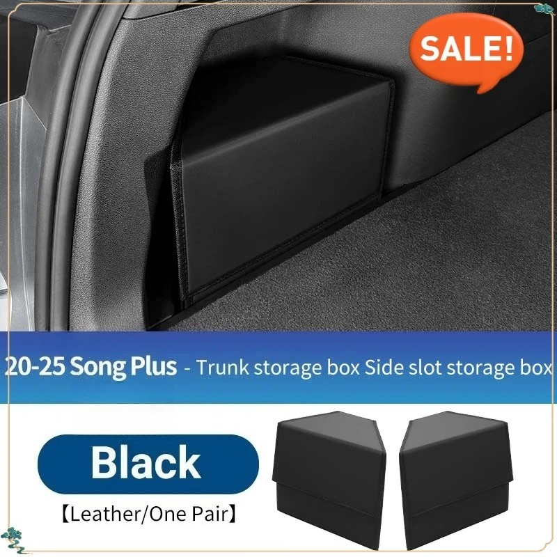 For Byd Song Plus Seal U 2020-2025 Car Foldable Trunk Storage Box Portable Multipurpose Organizer Case Side Groove Storage Box