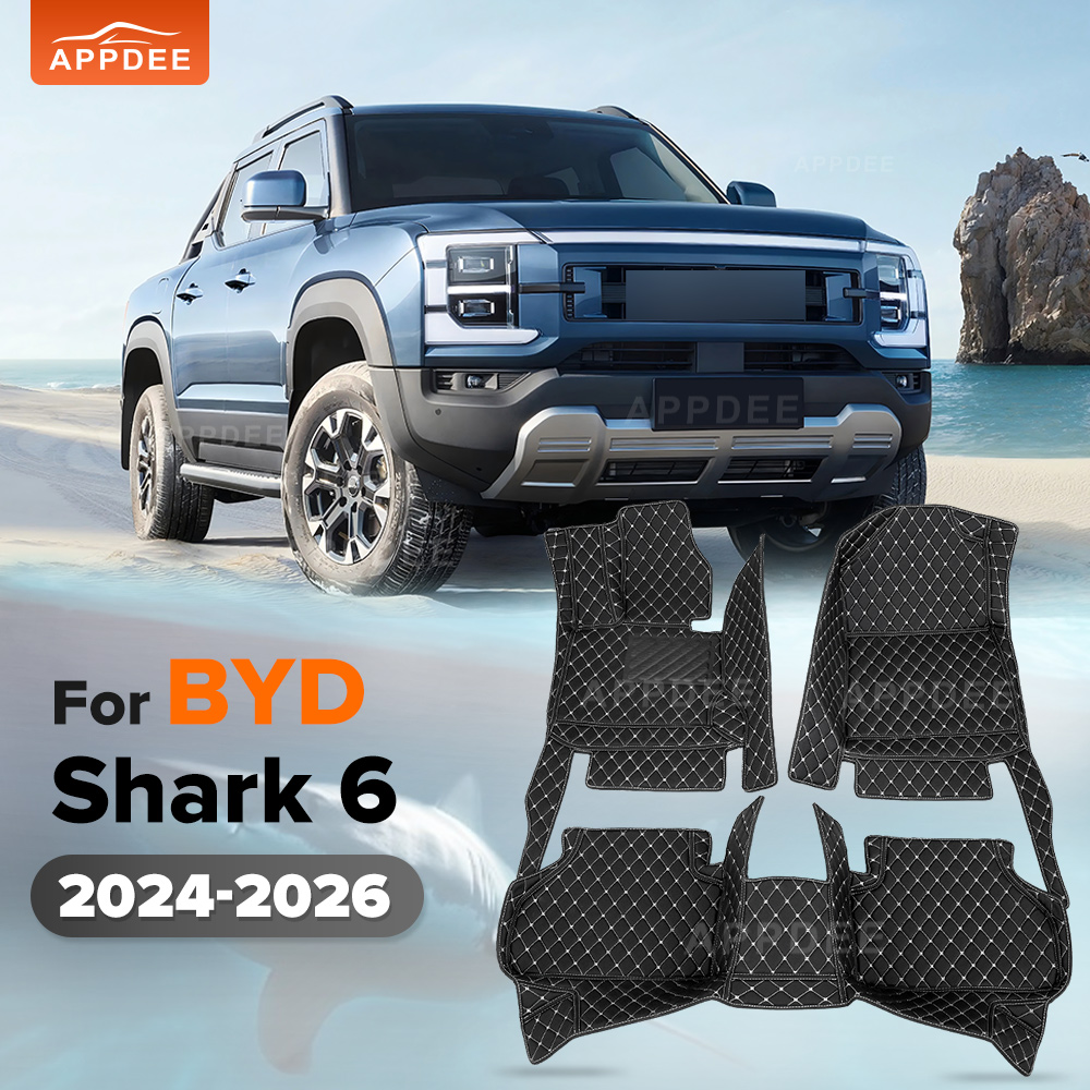 APPDEE Car Floor Mats For BYD Shark 6 2024 2025 2026 Car Foot Pads LHD&RHD Custom Automobile Interior Accessories