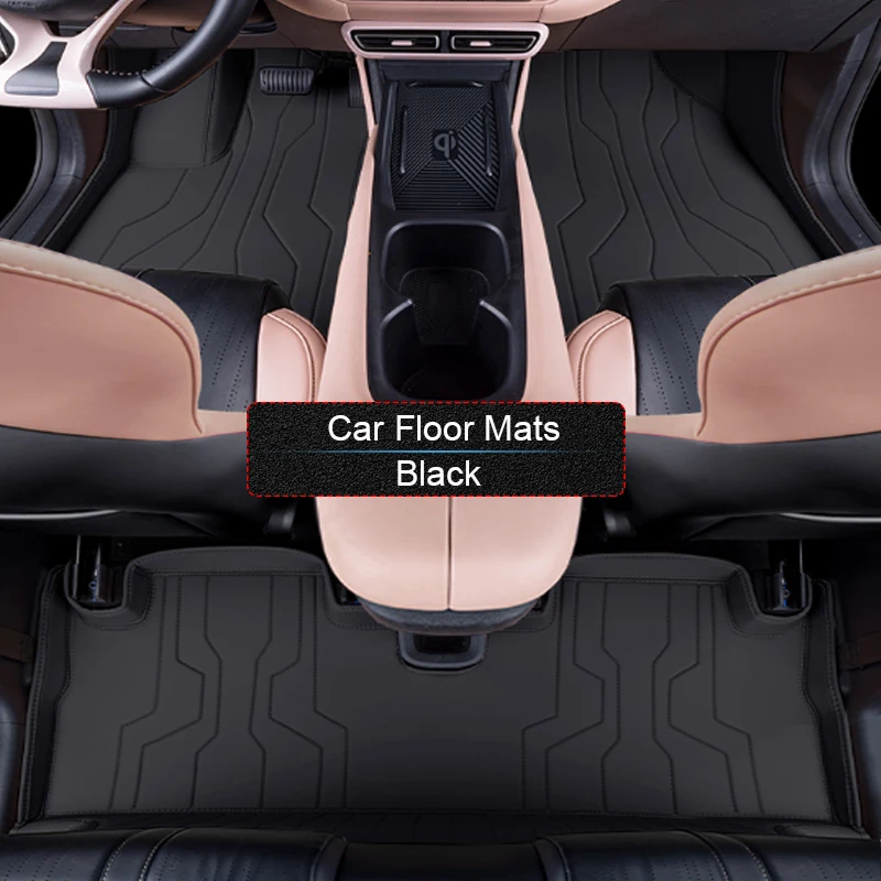 Custom Nappa Leather Car Foot Protect Mat Luxury Waterproof Floor Pad Accessory For BYD DOLPHIN MINI SEGULL SURF 2023-Present