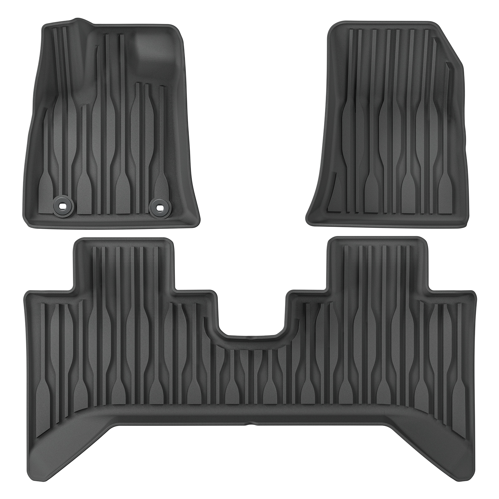 LUCKEASY for BYD SHARK 2024 2025 Car Floor Mats TPE Waterproof Foot Pad Auto Pickup Interior Accessories Cargo Liner Trunk Mat