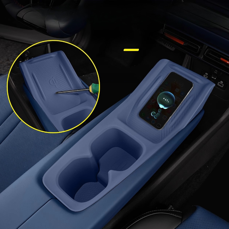 Wireless Charging PadFor BYD Seagull Water Cup Slot Silicone Non-slip and Dust-proof Central Control Protective Pad Accessories