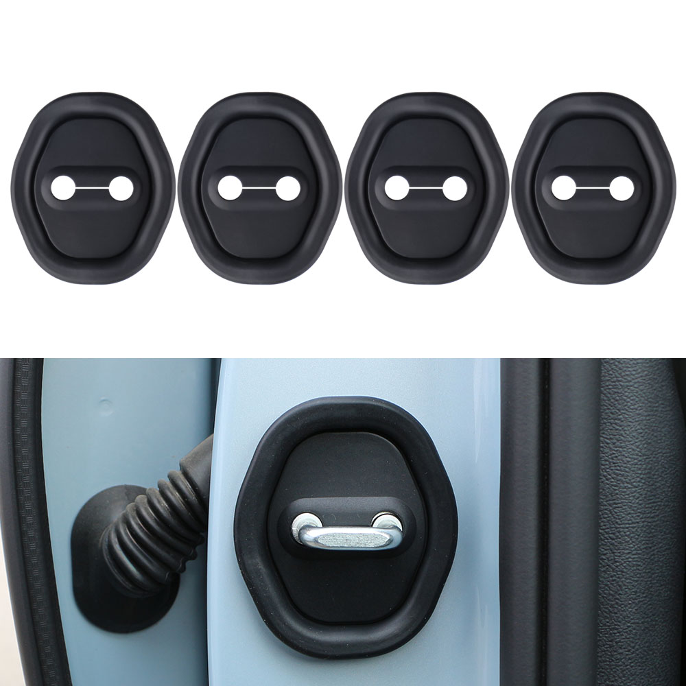 Door Lock Cover for BYD Atto3 Dolphin Mini Seagull Dolphin Surf Silicone Anti-Collision Shock Absorbing Pad Latches Cover