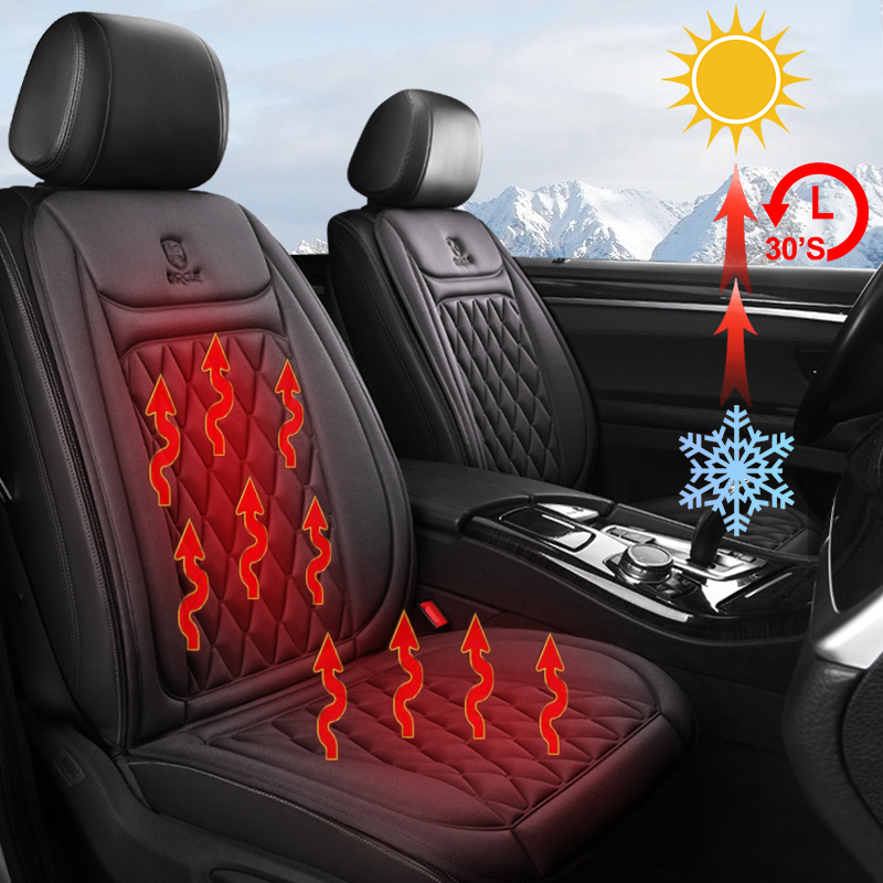 12-24v Heated Car Seat Cover 30' Fast Car Seat Heater Cloth/Flannel Heated Car Seat Protector 25W Seat Heating Cover Car Seat