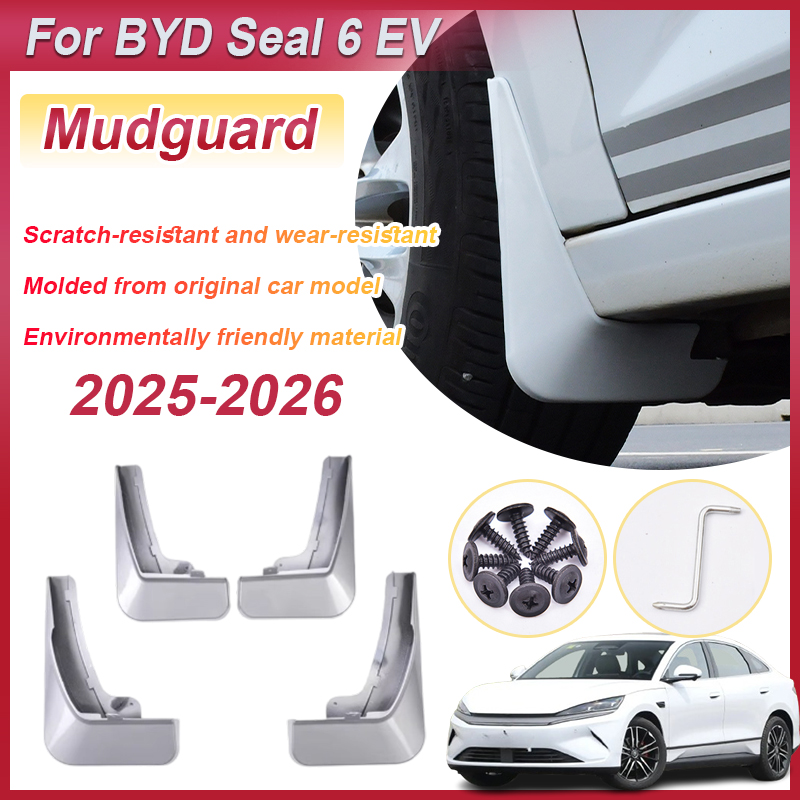 4PCS Mudguards For BYD Qin L EV Body Kit Seal 6 Accessories 2025 2026 MudFlaps Splash Guard Spoiler Fender Flare Car Accessories