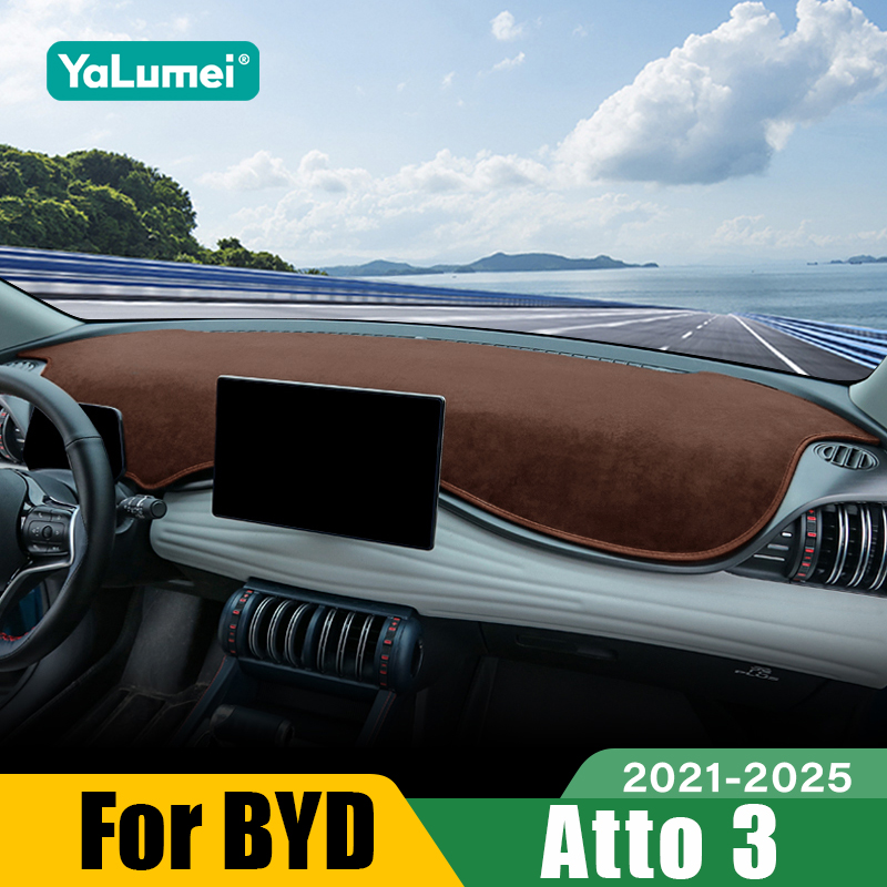 For BYD Atto 3 Yuan Plus 2021 2022 2023 2024 2025 EV Car Dashboard Sun Shade Cover Instrument Desk Non-slip Mat Accessories