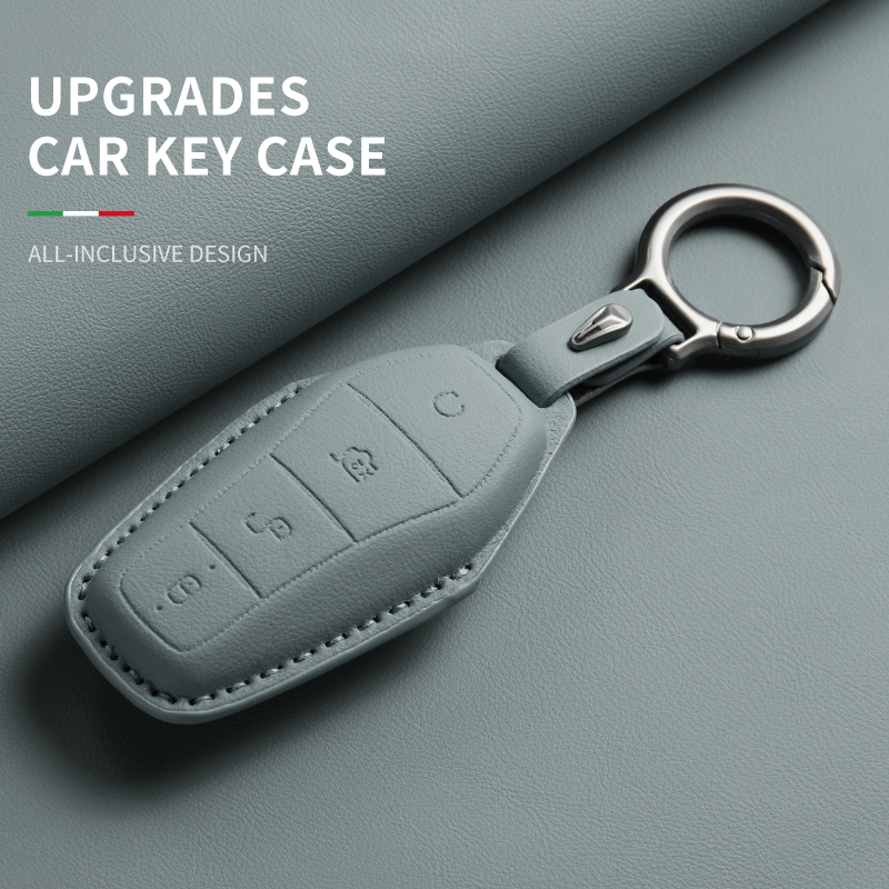 Car Key Cover Case Holder for BYD Han Ev Tang Dm Qin PLUS Song Pro MAX Yuan Dolphin E2 Protector Auto Key Car Accessories