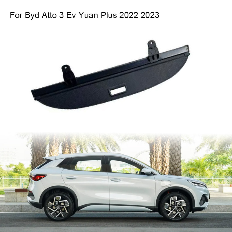 Trunk Curtain Cover Organizer For BYD Atto 3 Ev Yuan Plus 2022-23 Rear Rack Partition Shelter Shield Shade Luggage Cargo Storage