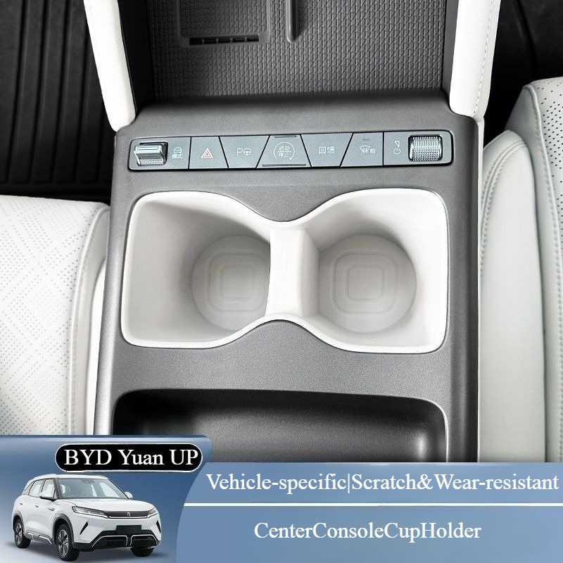 For BYD ATTO 2 2024 2025 Center Console Water Cup Holder Limiter Premium Organizer TPE Drink Storage Box Newest Car Accessories