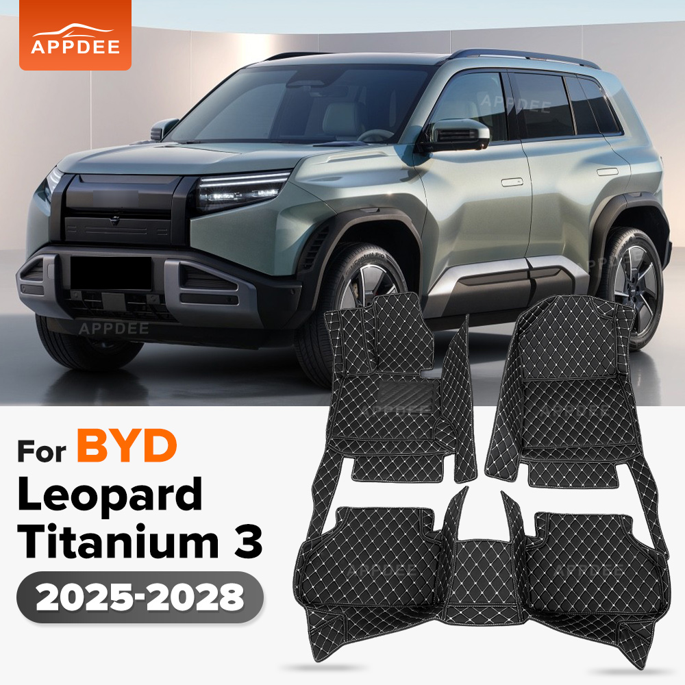For BYD Leopard Titanium 3 FangChengBao Tai 3 2025-2028 27 26 Car floor mats Auto foot Pads  carpet cover Interior Accessories