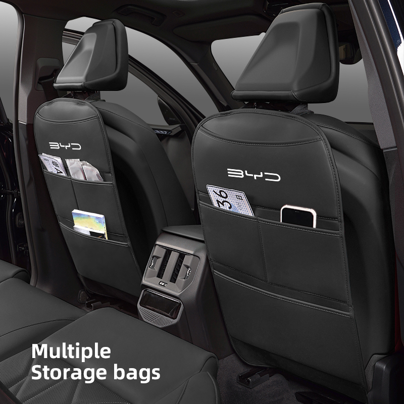 Car Seat Back Anti Kick Mat Anti Child Stepped Dirty Protector Pad For BYD Tang F3 U8 E6 Atto3 Yuan Plus Song Max G3 I3 Ea1 S7