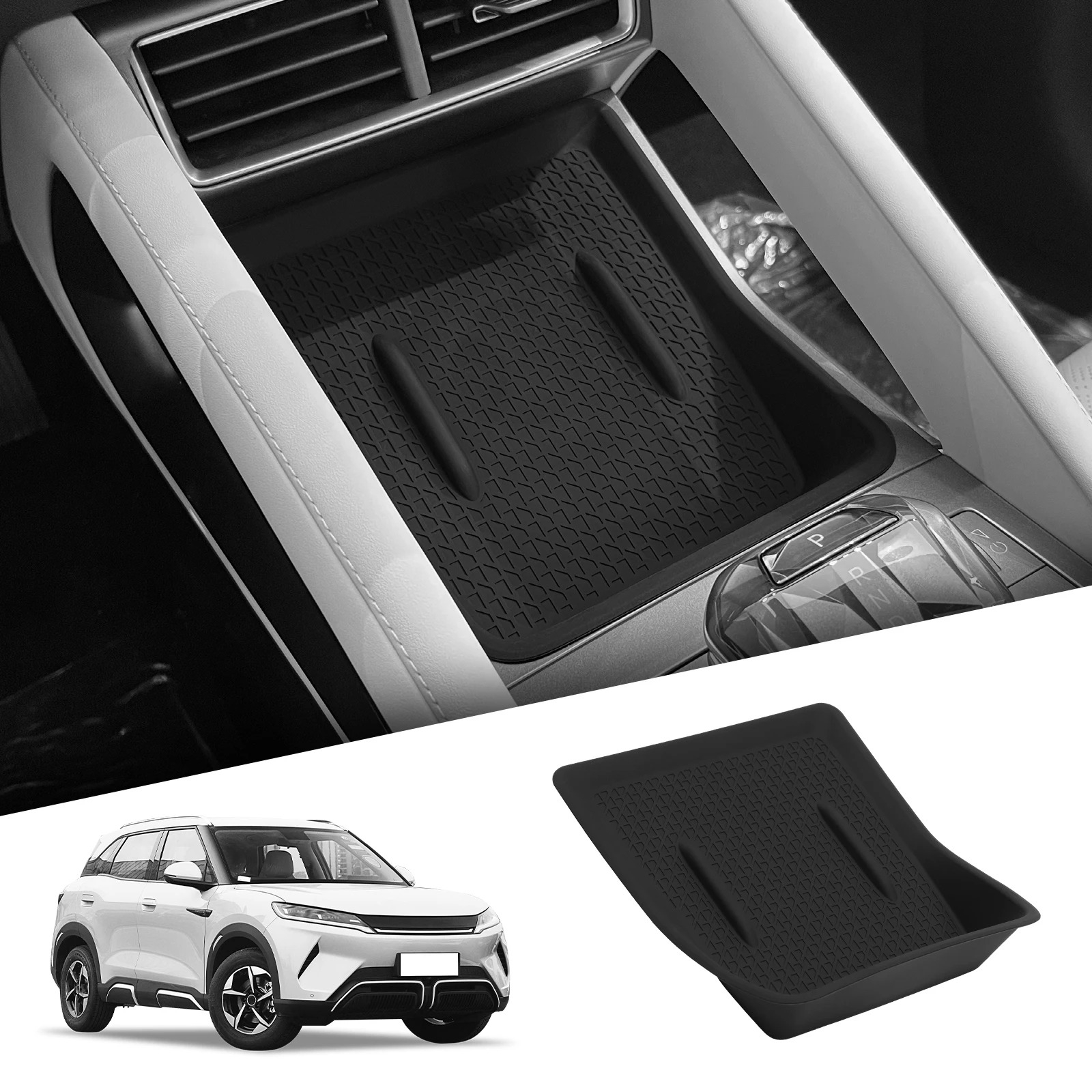 for BYD Yuan up Atto 2 2024 Wireless Charging Pad Interior Accessories Non-slip Pad Car Phone Charger Mat Protective Mat
