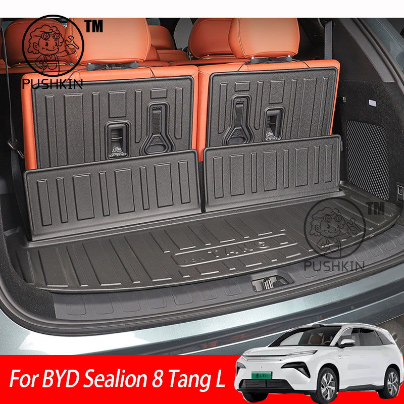 For BYD Sealion 8 ATTO 8 Tang L 2025 2026 Car TPE Rear Boot Cargo Waterproof Trunk MAT Carpet Storage Pad Protector Accessories