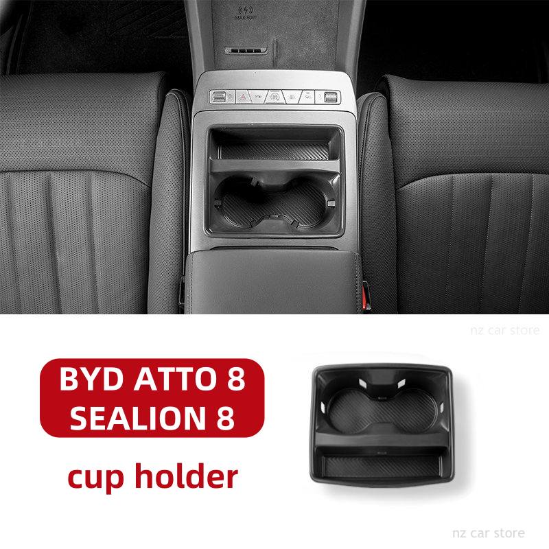 For BYD ATTO 8 SEALION 8 TANG L DMI DMP 2025 2026 Cup Holder Coaster Protector Storage Box Interior Accessories