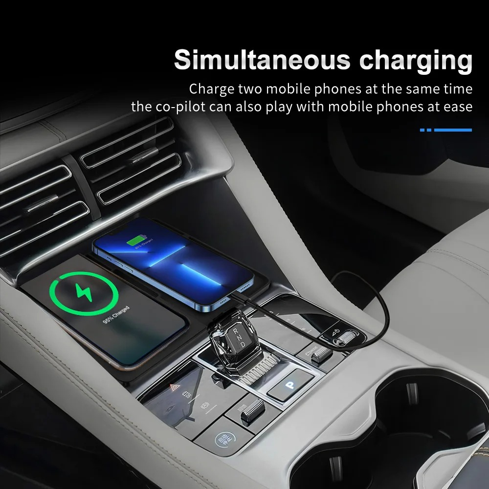For BYD Song Pro 2023 2024 2025 Car Wireless Charger Pad Fast Charging Center Console Organizer Interior Modification Accessorie