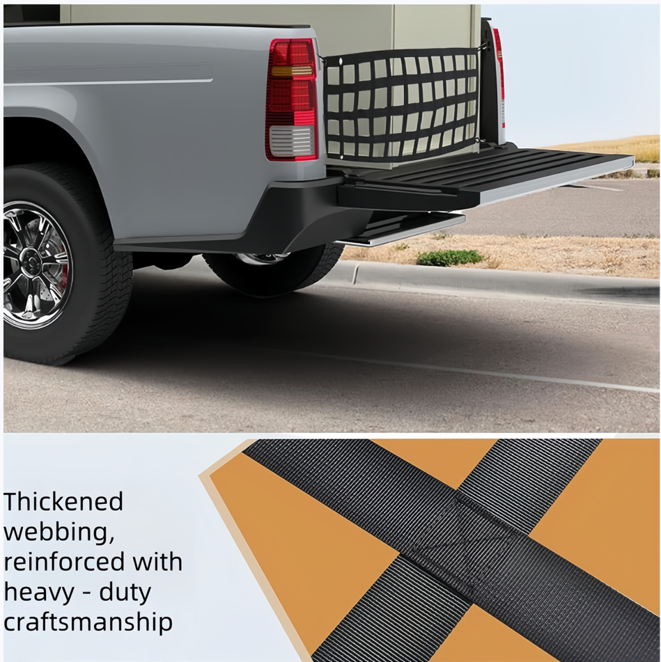 Cargo Net Trunk Bed Organizer Mesh Storage Net Pickup Truck Cargo Net Truck Accessories for Auto parts for BYD Shark Pickup