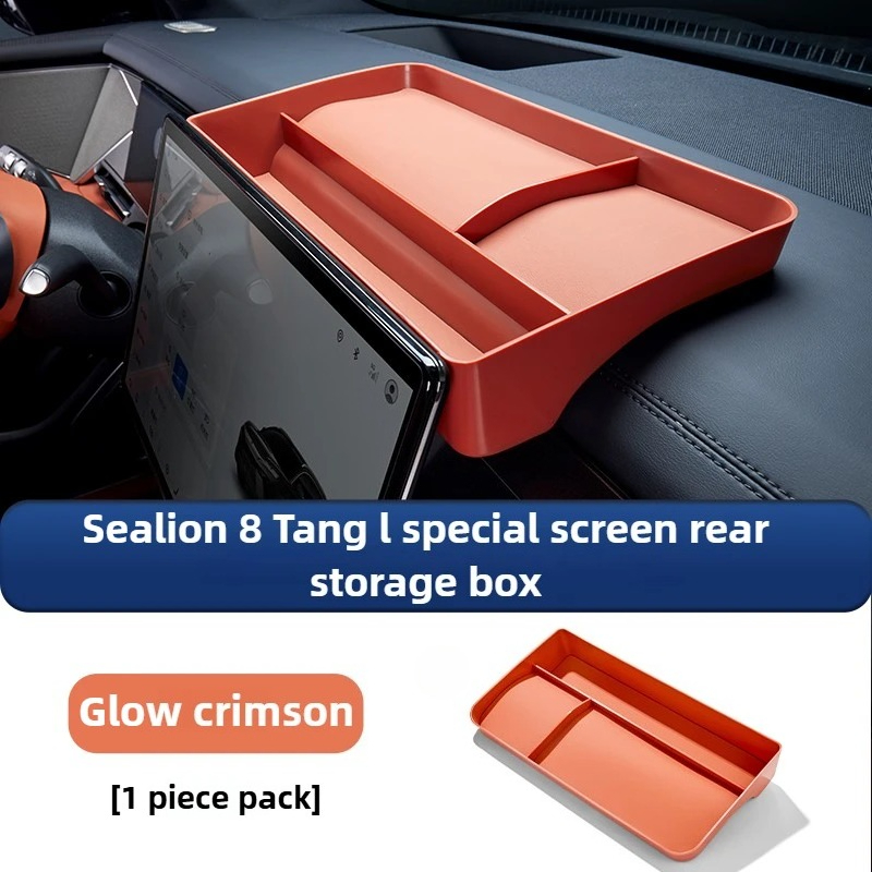 For BYD Sealion 8 Tang L DMi Car Instrument Panel Storage Box Navigation Screen Rear Storage Tray Dashboard Organizer Accessory