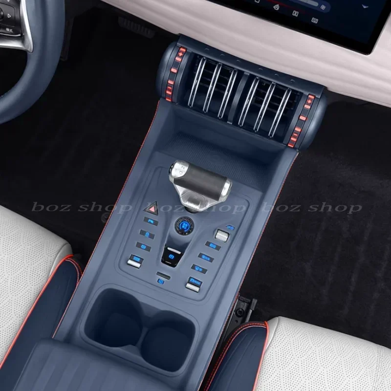 Car Central Control Button Fully Cover Silicone Pad Anti-scratch Modified Protective Mats Accessories For BYD Yuan Plus Atto 3